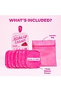 view 5 of 10 7-day Makeup Eraser Set in Pink