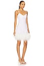 view 2 of 3 x REVOLVE Mini Dress With Feathers in White