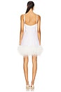 view 3 of 3 x REVOLVE Mini Dress With Feathers in White