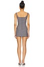 view 3 of 4 Mini Dress With Bows in Grey