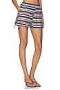 view 2 of 6 Horizontal Short in Stripes Blue
