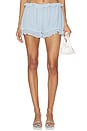 view 1 of 6 Ruffle Short in Baby Blue