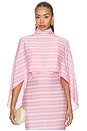view 1 of 4 Cape in Stripes Pink