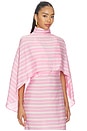 view 2 of 4 Cape in Stripes Pink