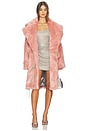 view 1 of 5 MANTEAU IMITATION FOURRURE in Pink
