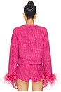 view 4 of 6 BLOUSON EN TWEED in Fuchsia