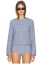 view 2 of 6 CHAQUETA TWEED in Baby Blue