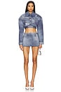 view 4 of 4 Cropped Jacket in Denim Optic