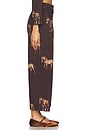 view 3 of 6 Wide Leg Pants in Brown Horses