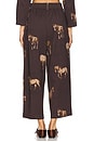 view 4 of 6 Wide Leg Pants in Brown Horses