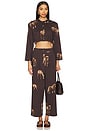 view 5 of 6 Wide Leg Pants in Brown Horses