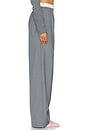 view 3 of 6 Double Waistband Floral Pant in Grey