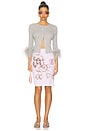 view 5 of 6 Pencil Printed Skirt in Pink