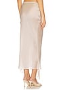 view 4 of 6 Midi Skirt With Lace Detail in Light Grey