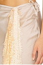 view 6 of 6 Midi Skirt With Lace Detail in Light Grey