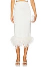 view 1 of 6 x REVOLVE Midi Skirt With Feathers in White