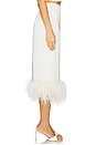 view 3 of 6 x REVOLVE Midi Skirt With Feathers in White