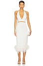 view 5 of 6 x REVOLVE Midi Skirt With Feathers in White