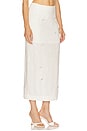 view 2 of 6 x REVOLVE Midi Skirt With Mini Strass Bows in White