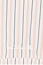view 5 of 5 Crop Shirt With Collar in Coral Stripes