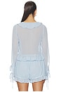 view 3 of 4 CAMISA RUFFLE in Baby Blue