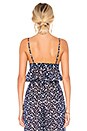 view 3 of 4 Coco Top in Marine Navy Dot