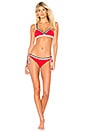 view 5 of 4 Jourdan Bikini Top in Cherry