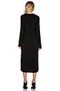 view 3 of 3 Rivera Long Sleeve V Neck Midi Dress in Black