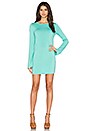 view 4 of 4 VESTIDO MANGA LARGA CUELLO REDONDO ROCKET in Light Jade