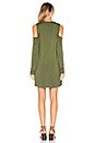 view 3 of 3 Radford Open Shoulder Dress in Military