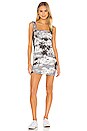 view 1 of 3 Mumford Tank Mini Dress in Black & Grey Tie Dye