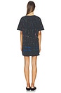 view 3 of 3 VESTIDO CAMISETA BURMAN in Onyx & Neon Splatter