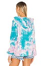 view 3 of 4 SUDADERA GOWER in Pink & Turquoise Tie Dye