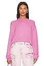 view 1 of 4 Exon Crop Pullover Sweatshirt in Party Pink