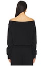 view 3 of 4 Bix Off The Shoulder Sweatshirt in Black
