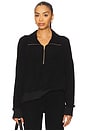 view 1 of 4 Fira Raglan Half Zip Pullover in Black