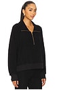 view 2 of 4 Fira Raglan Half Zip Pullover in Black