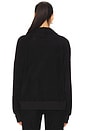 view 3 of 4 Fira Raglan Half Zip Pullover in Black
