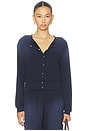 view 1 of 4 Novak Snap Front Cardigan in Bleached Navy