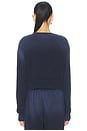 view 3 of 4 Novak Snap Front Cardigan in Bleached Navy