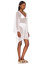 view 2 of 3 Welty Poncho in White