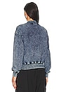 view 4 of 5 Riston Acid Wash Bomber in Faded Denim