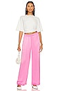 view 4 of 4 Mabel Wide Leg Pant in Neon Pink