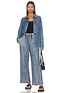 view 4 of 4 Mabel Wide Leg Pant With Pocket in Acid Denim