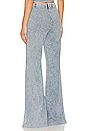 view 3 of 4 Ommin Rib Flared Pant in Faded Denim