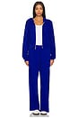 view 5 of 6 Mabel Wide Leg Pant W/ Side Pocket in Sapphire