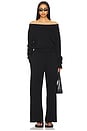 view 5 of 6 MABEL WIDE LEG 팬츠 in Black