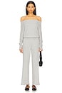 view 5 of 6 Theoden Wide Leg Pant in Heather Grey