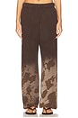 view 1 of 6 Mabel Wide Leg Pant in Dark Brown Splash