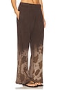 view 2 of 6 Mabel Wide Leg Pant in Dark Brown Splash